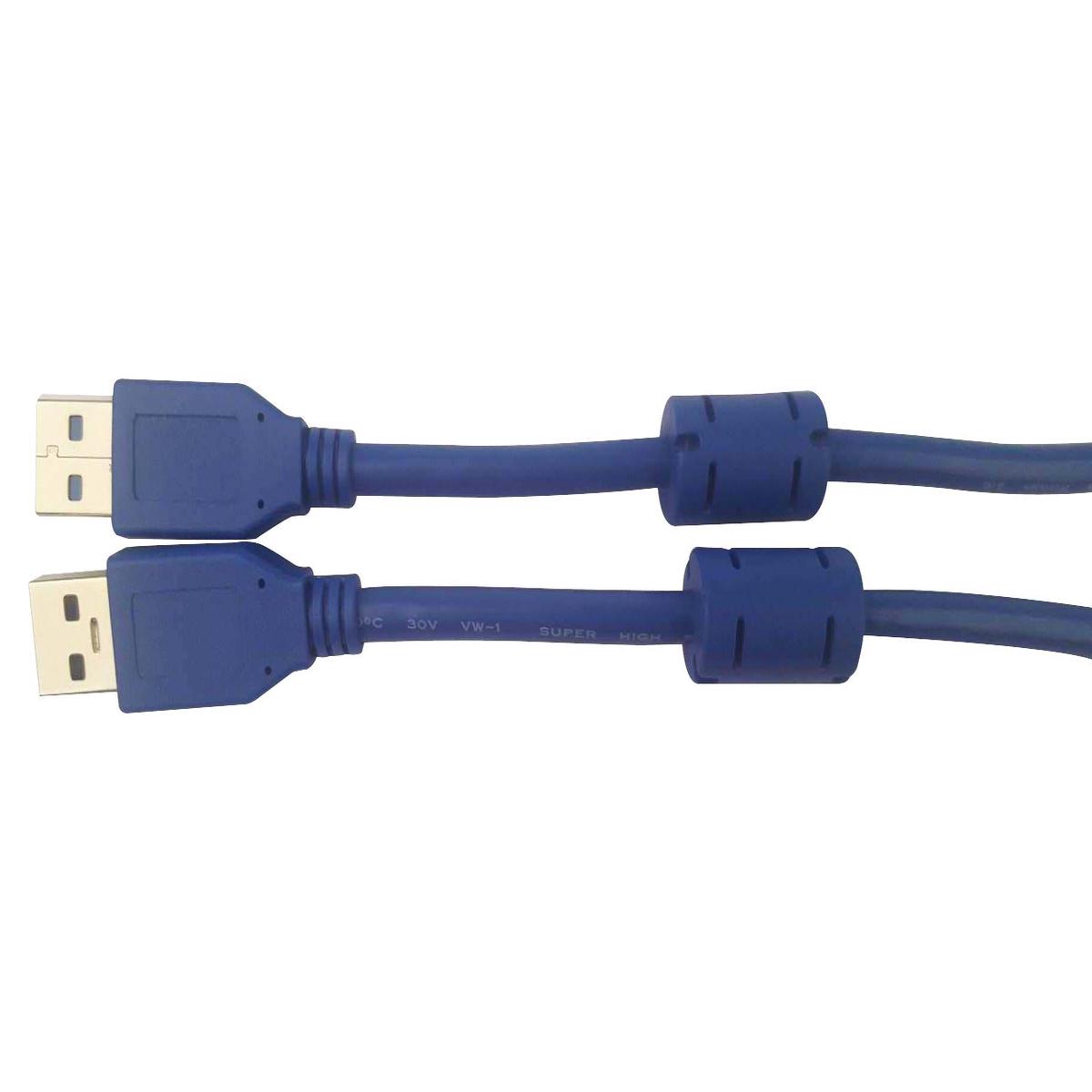 MC002477 USB Cable, 3.0, A-A Plug, 2m, Blu multicomp