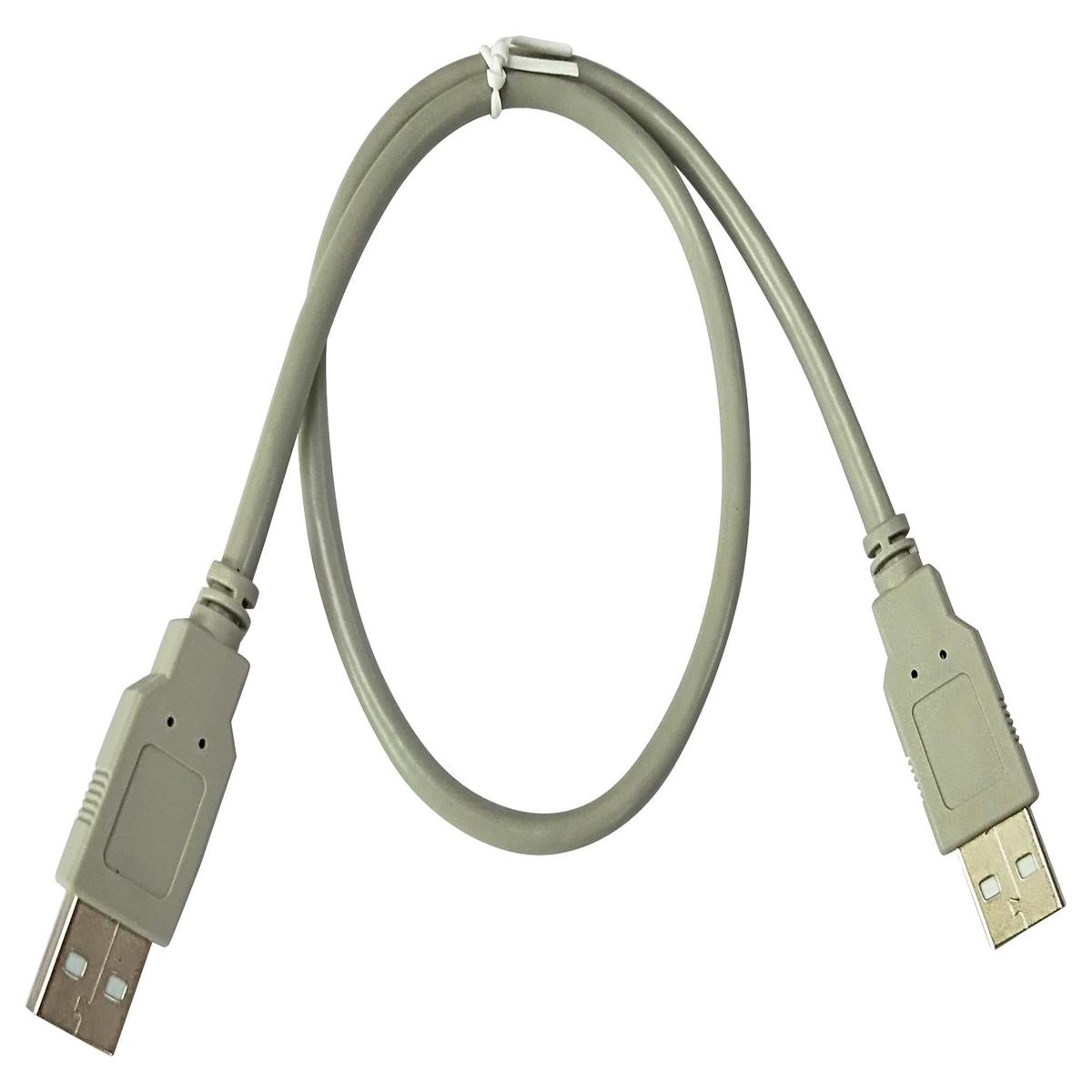 MC002728 USB Cable, 2.0 A Plug-Plug, 3.3ft, Grey multicomp