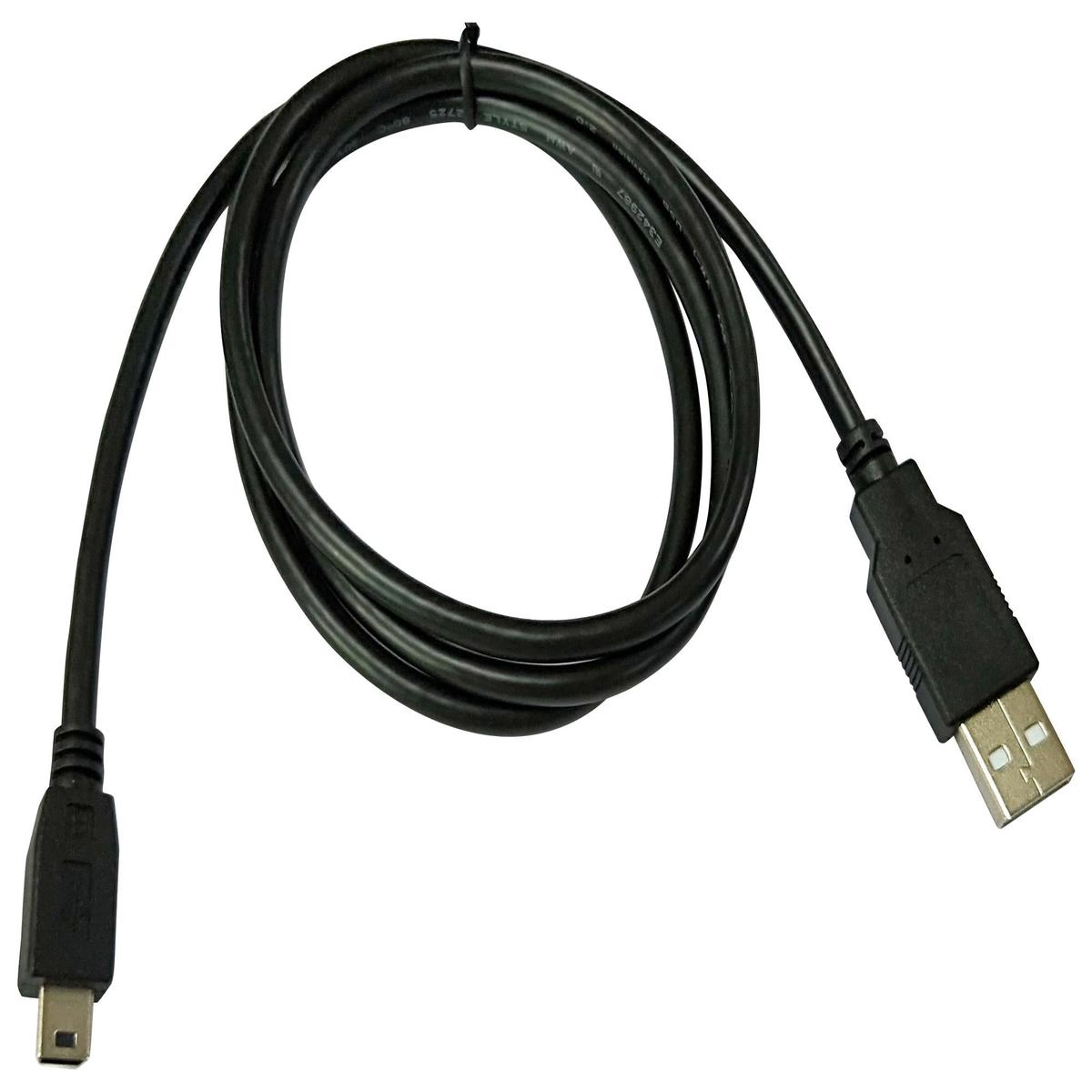 MC002737 USB Cable, 2.0 Plug A-Mini B, 3.3ft, Blk multicomp