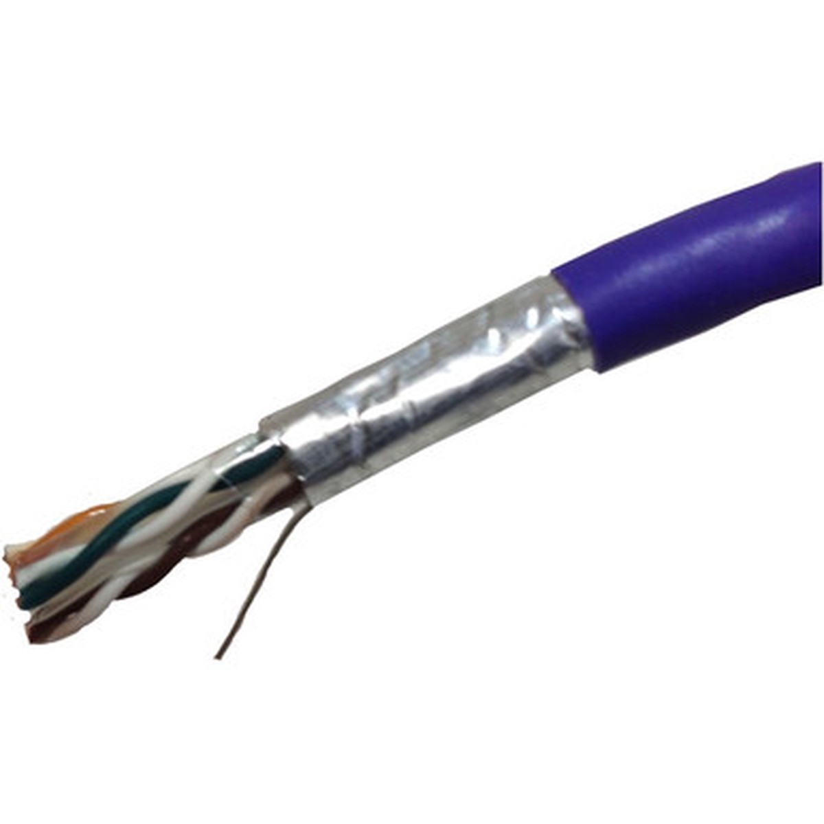 Weltron CAT6 Solid Shielded (CMR) Network Cable - T2404L6SH-PL