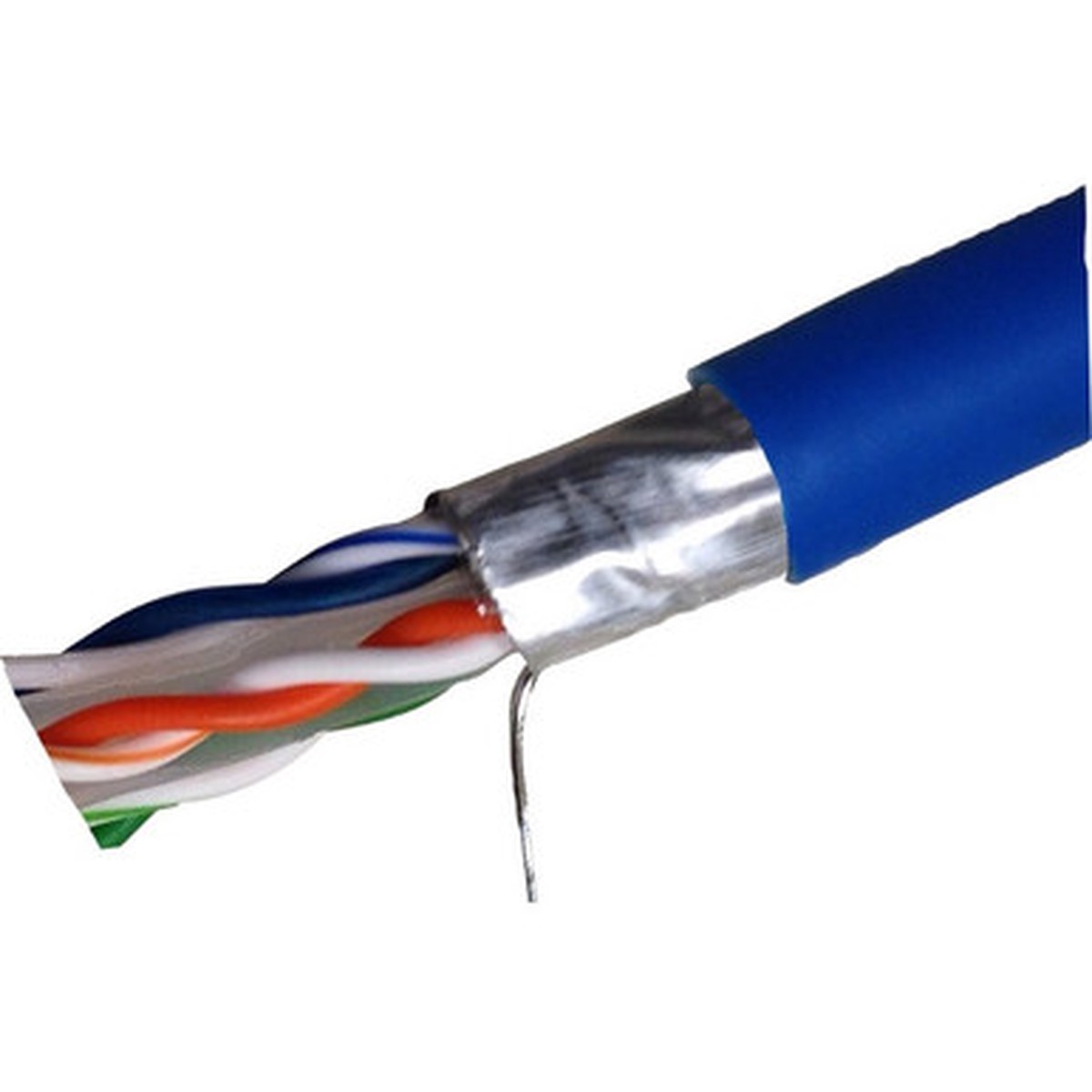 Weltron CAT6 Solid Shielded (CMR) Network Cable - T2404L6SH-BL