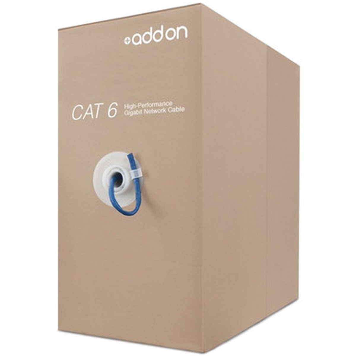 AddOn 1,000ft Cat6A STP 24AWG Solid Plenum Blue Patch Cable - ADDCAT6A1KSPBLU