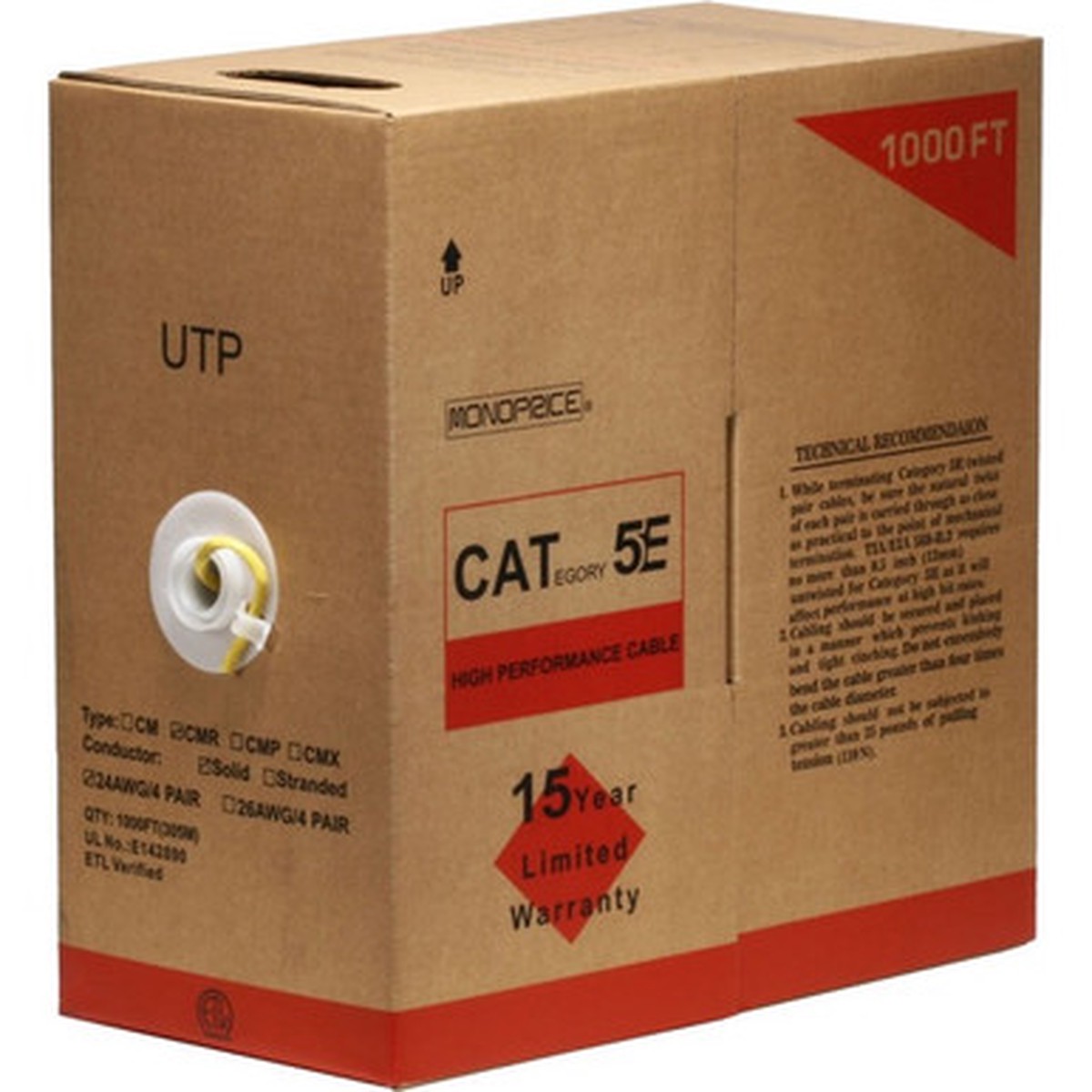 Monoprice Cat. 5e UTP Network Cable - 882
