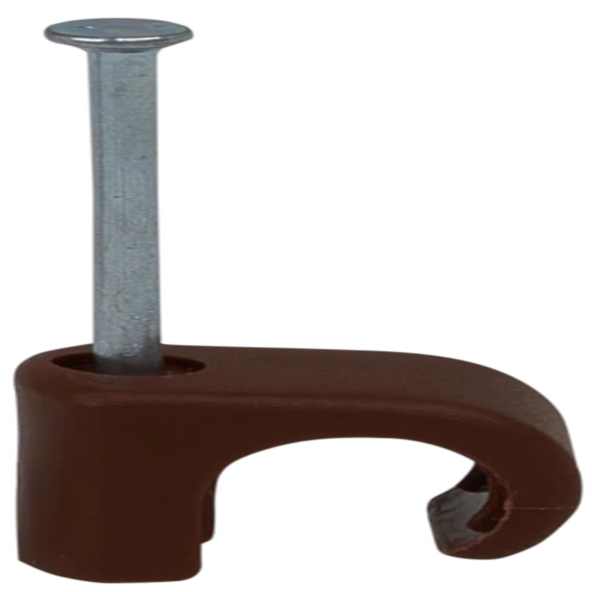 Cable Clip 5-7mm Round Cable Brown
