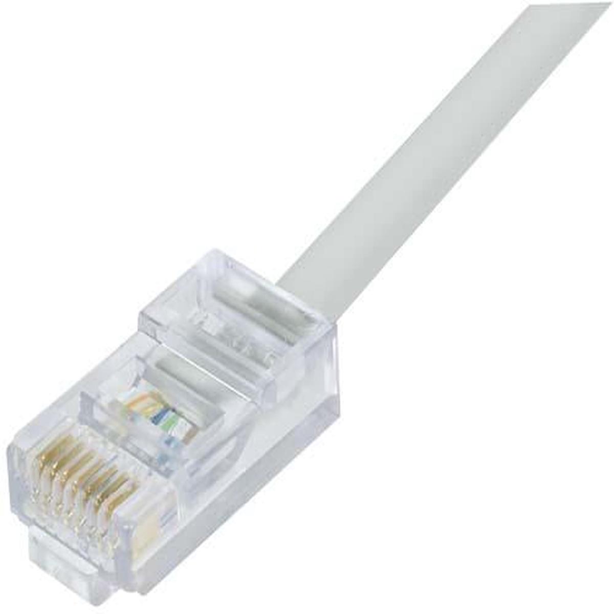 Cat 6 Plenum Patch Cable RJ45 / RJ45 White 5.0 ft