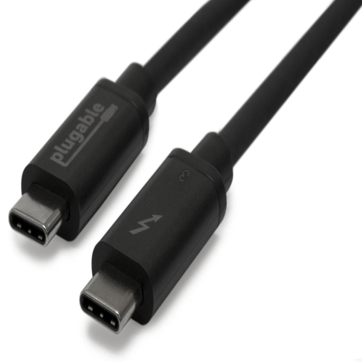 Plugable Thunderbolt 3 Cable (40Gbps, 1.6ft/0.5m)