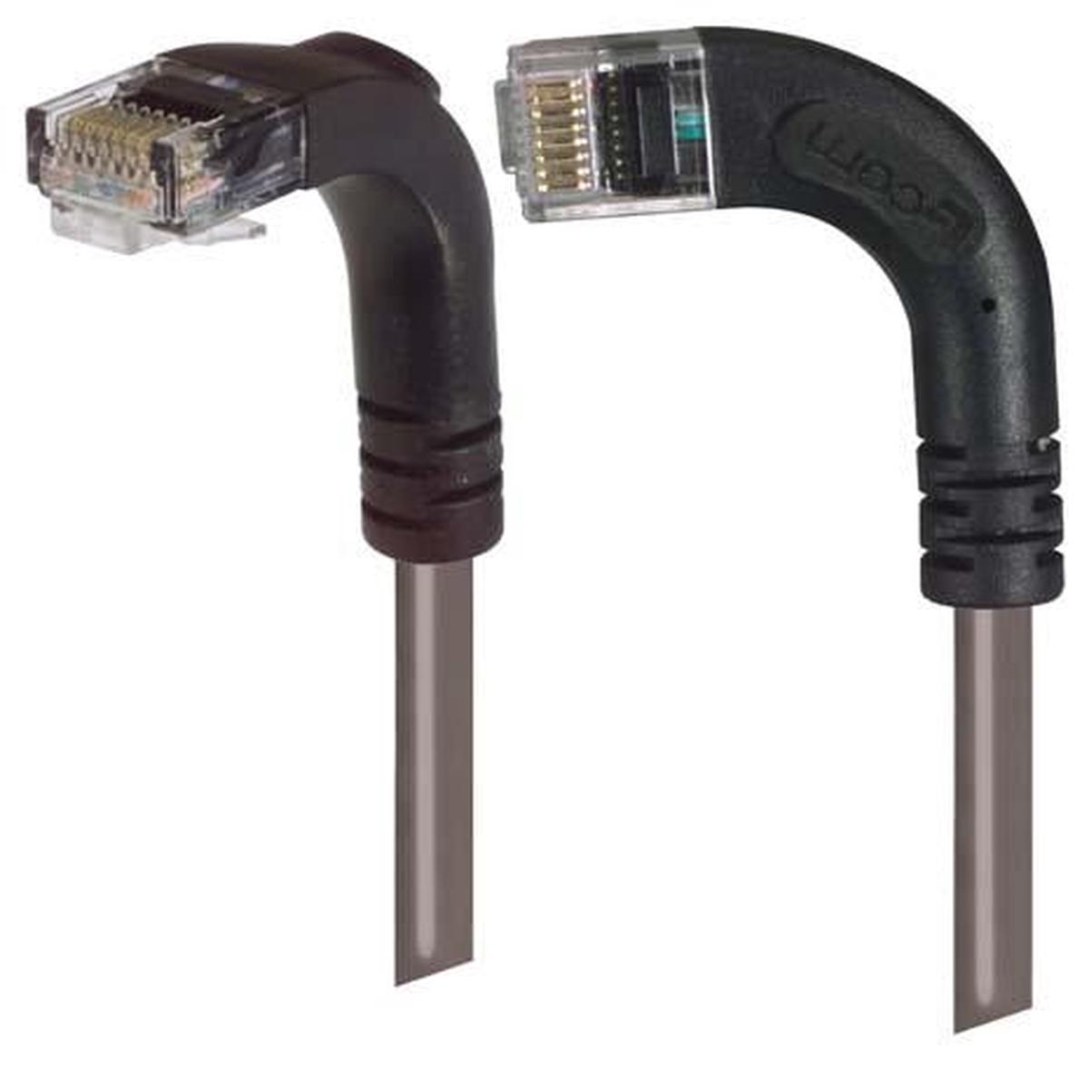 Patch Cable Cat6 PVC UTP Left-Down Grey 5 Feet