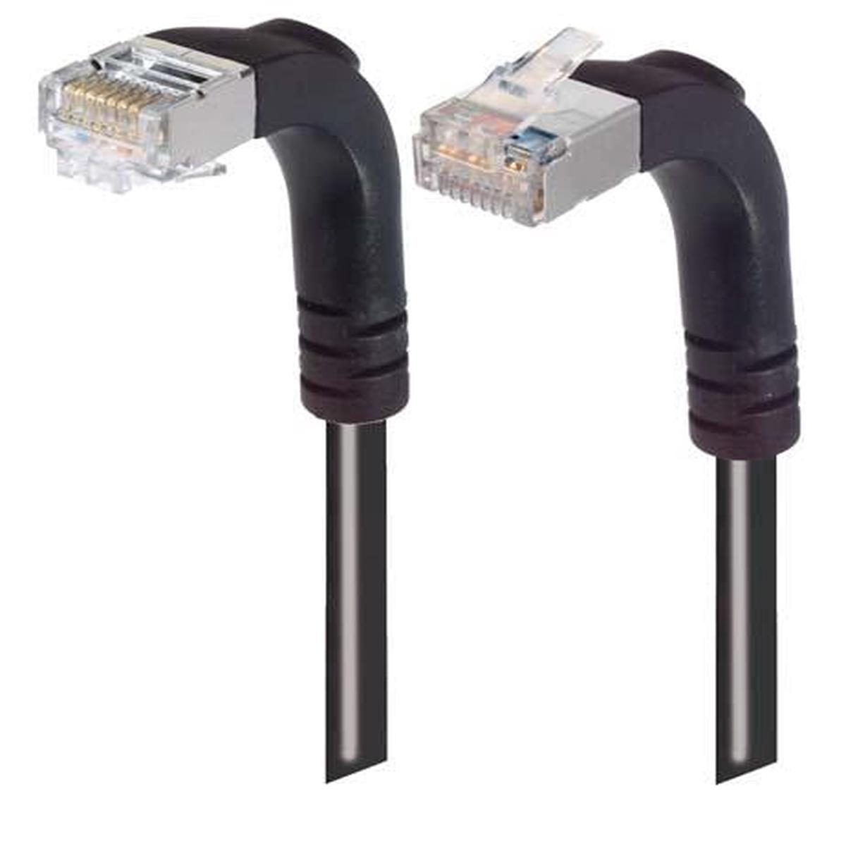 Patch Cable Cat5e PVC FTP Down-Up Black 2 Feet