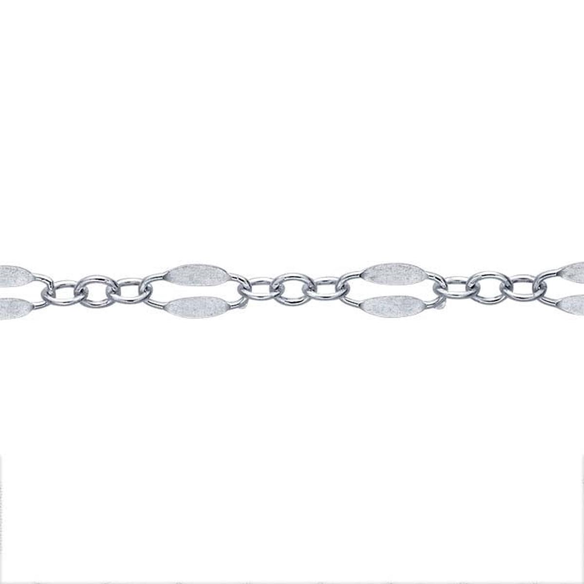 Sterling Silver Dapped Cable Chain