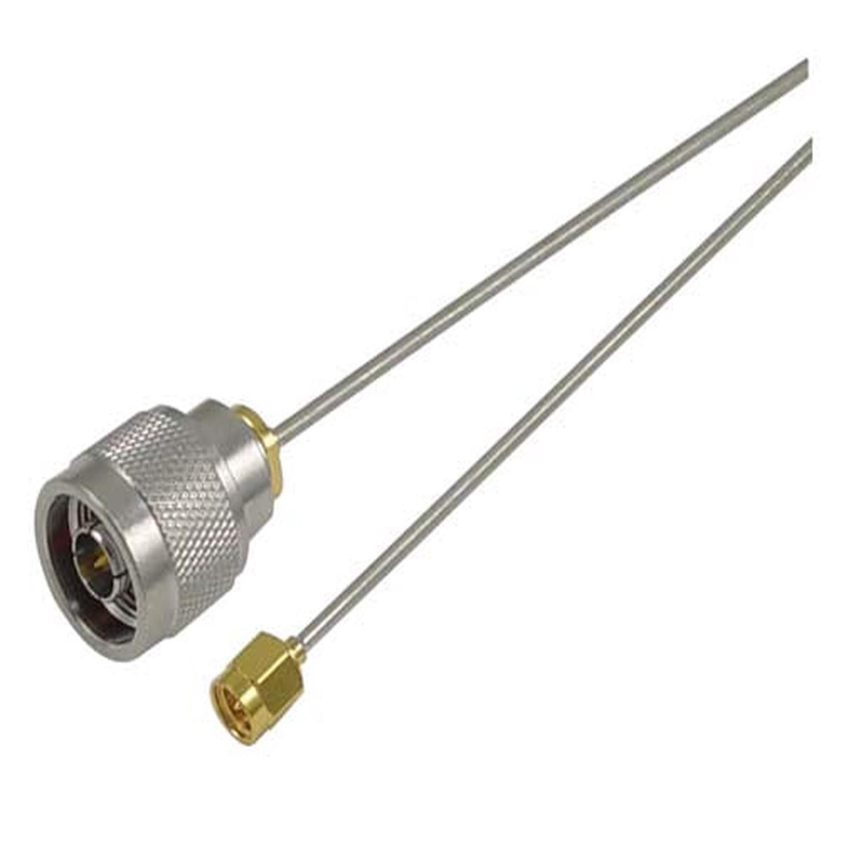 .085 Semi-Rigid N-Male to SMA-Male Cable 12 inch
