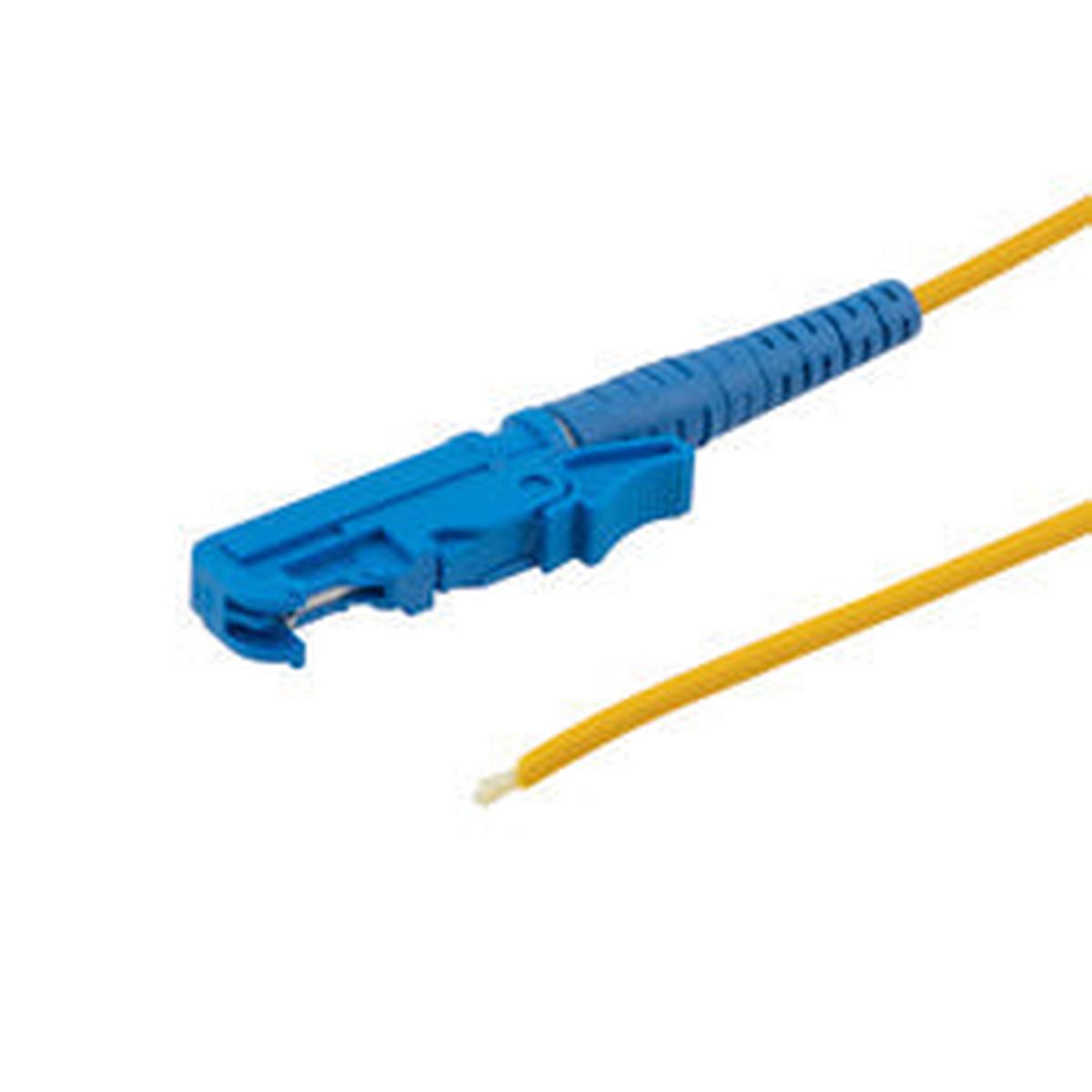 Fiber Optic E2000 UPC Single Mode Pigtail, 2mm jacket, 5 meter