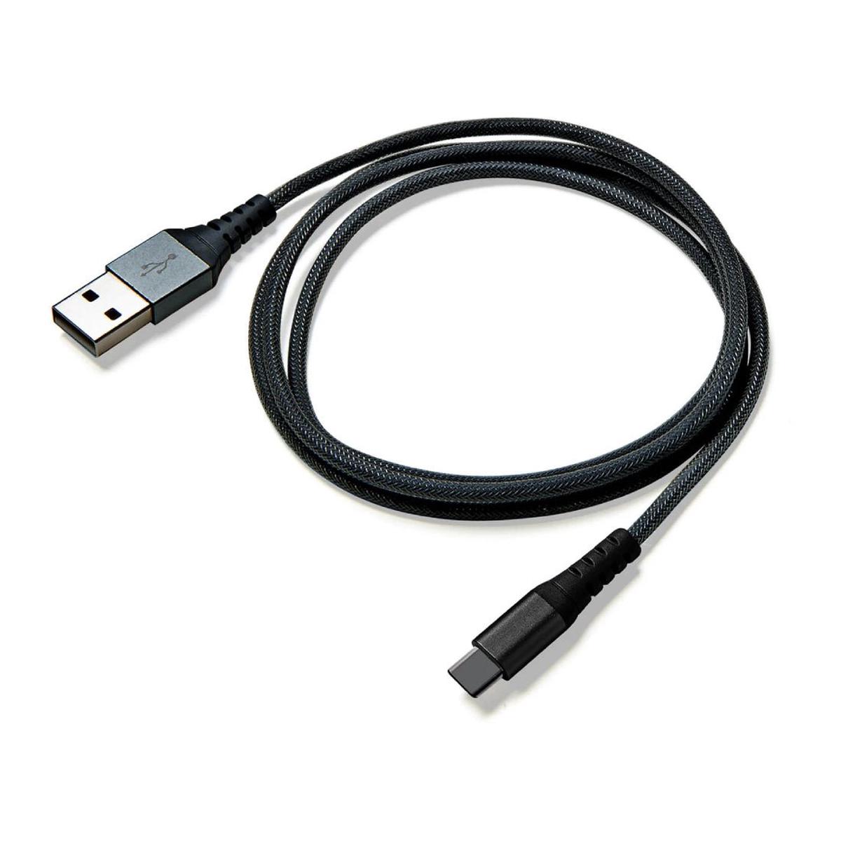 Celly USB-C Nylon 1m Data Cable - Black -
