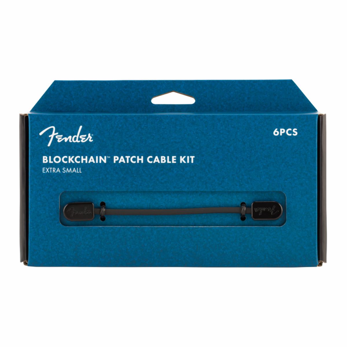 Fender Blockchain Patch Cable Kit Black Extra Small Cables