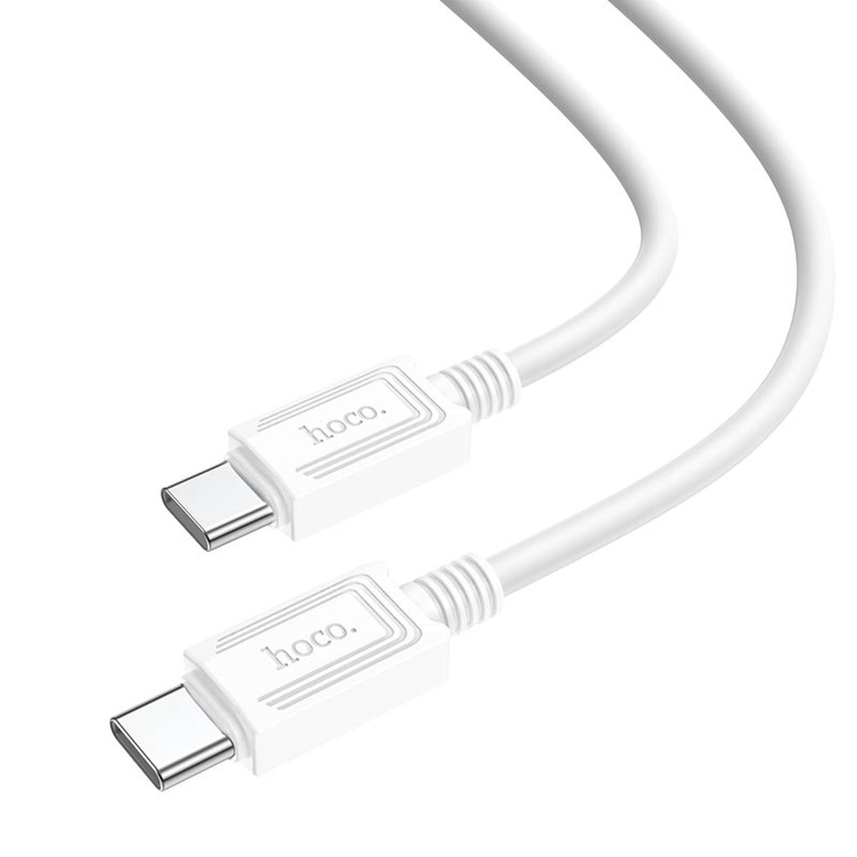 Hoco Cable Type-C to Type-C X73 60W charging data sync White
