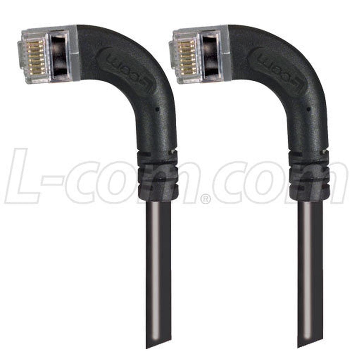 Patch Cable Cat5e LSZ FTP Left-Left Black 1 Foot