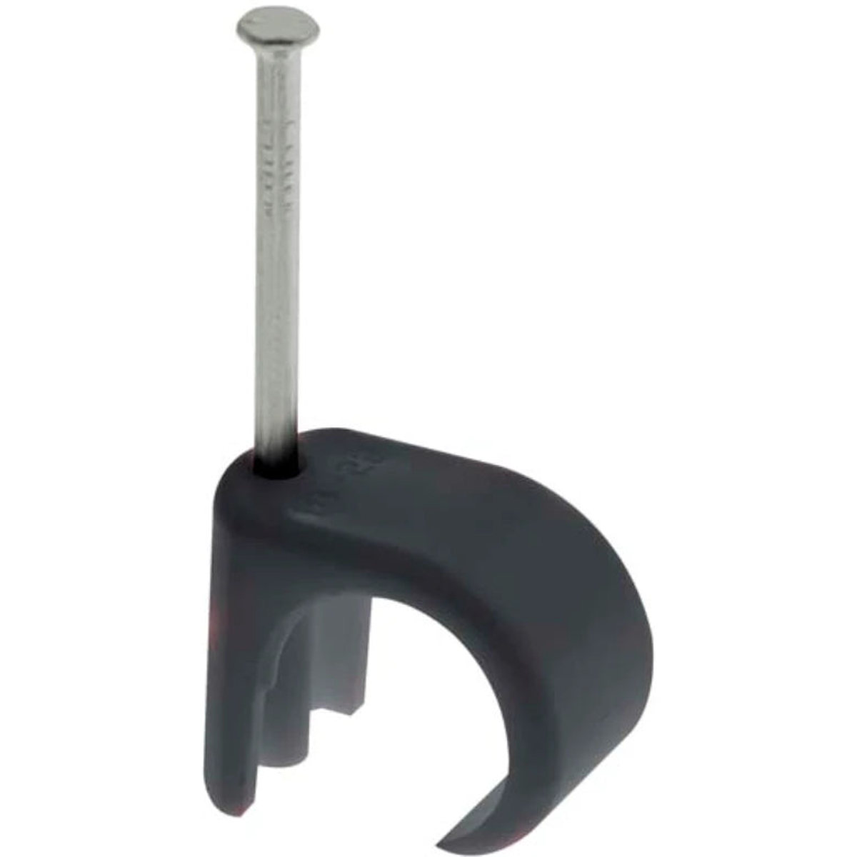 Black 7 - 10mm (Round Cable) Cable Clips - 100 Pack