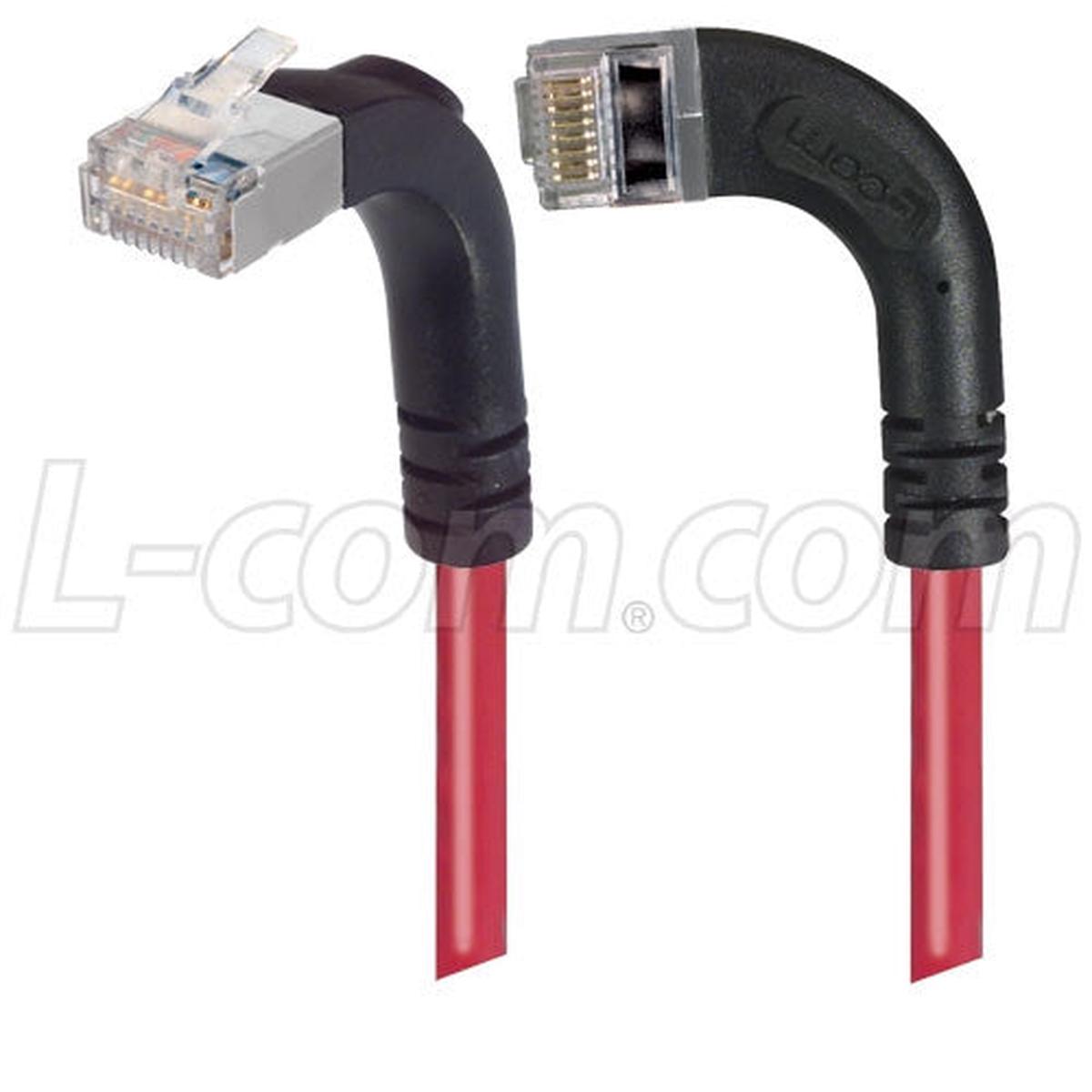 Patch Cable Cat5e LSZ FTP Up-Left Red 3 Feet