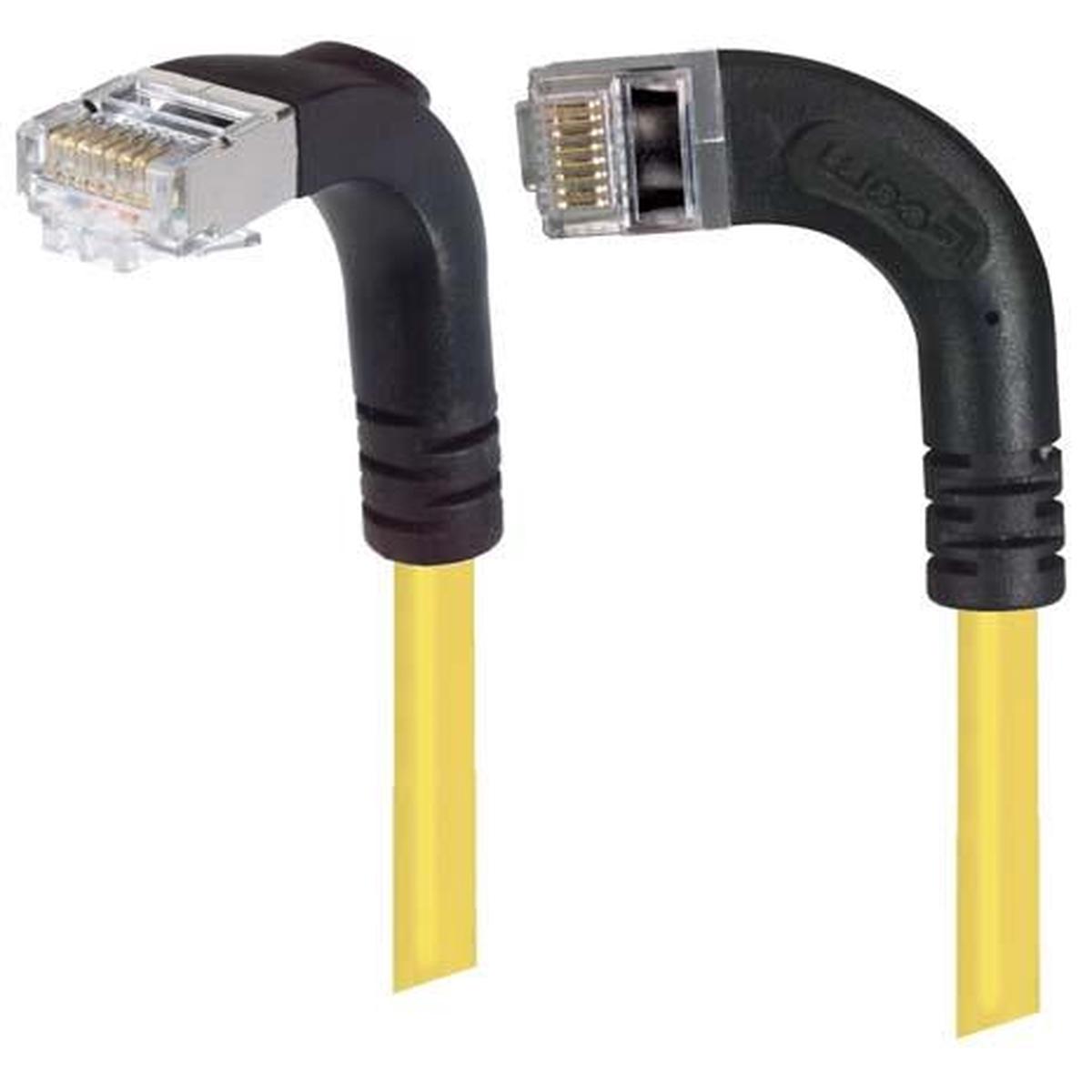 Patch Cable Cat5e PVC FTP Left-Down Yellow 5 Feet