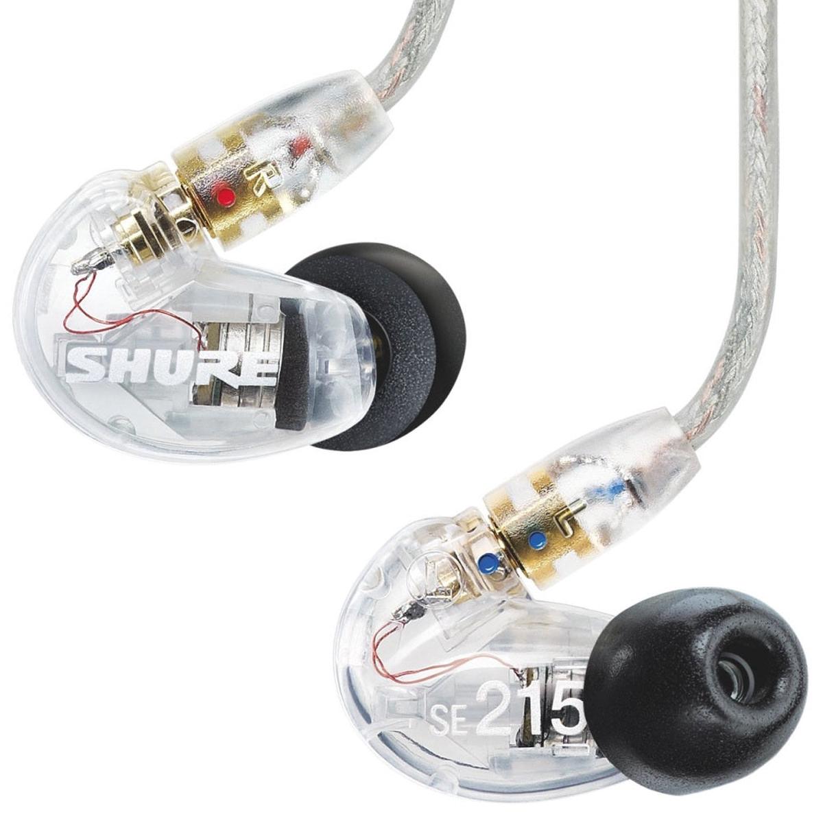 Shure SE215-CL-EFS - Single Dynamic MicroDriver. Clear