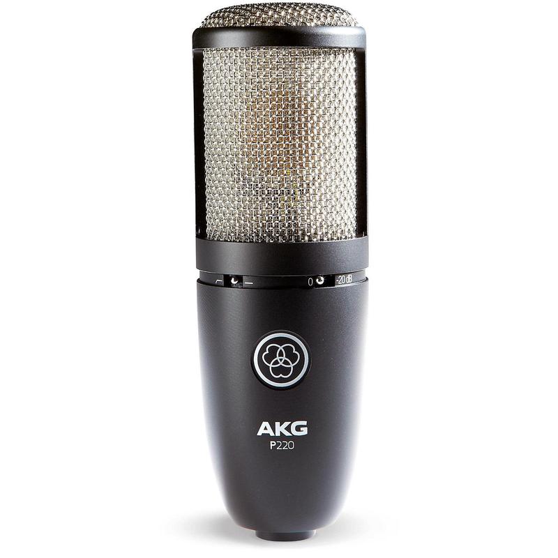 AKG Project Studio Multi Pattern Large Diaphragm Condenser Microphone - P220MIC