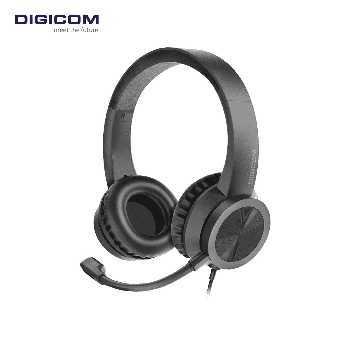 DIGICOM PC-19 USB Wired Headset With Mic