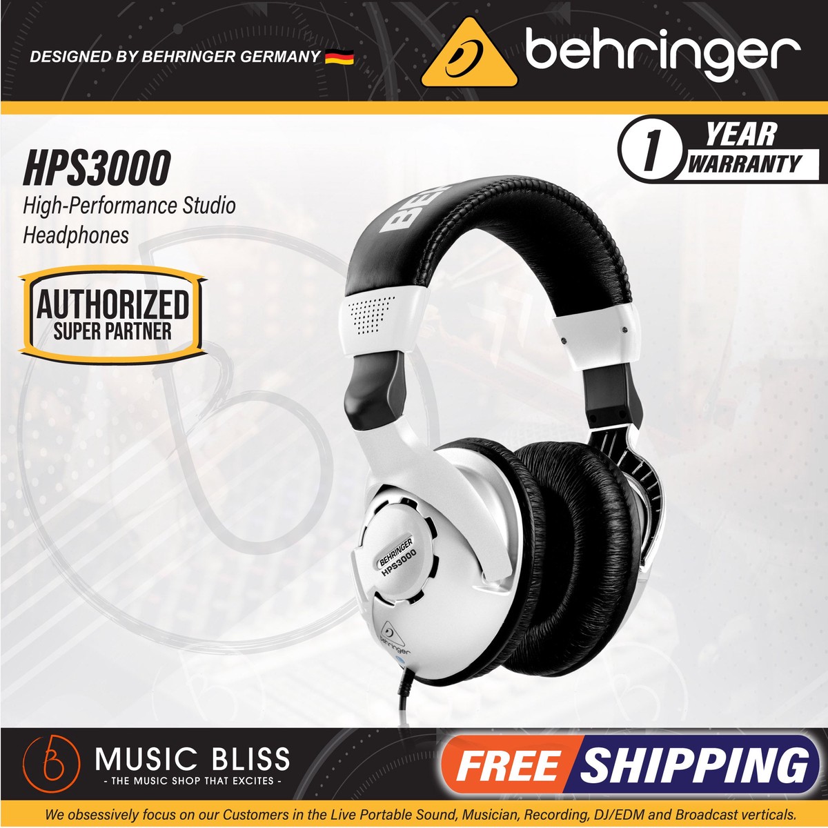 Behringer HPS3000 Studio Headphone